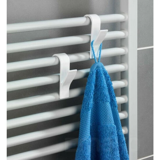 Wenko Rundheizkörper-Haken Weiß 6er Set 7 Wenko Rundheizkörper-Haken Weiß 6er Set – Bild 5