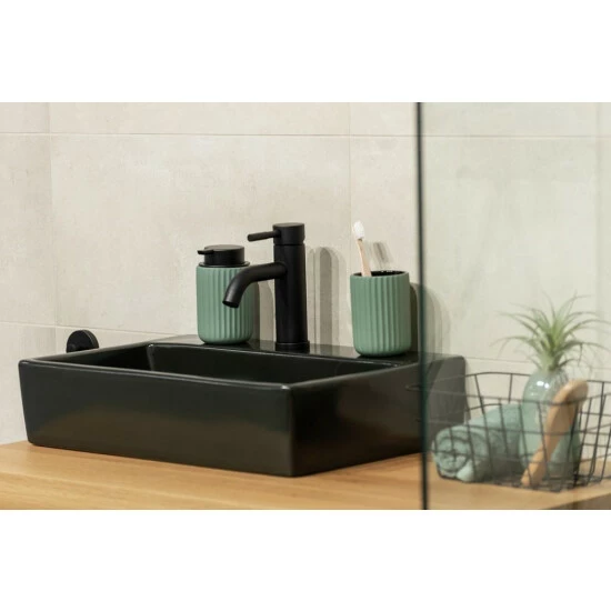 Wenko Zahnputzbecher Belluno Grün Keramik 10 Wenko Zahnputzbecher Belluno Grün Keramik – Bild 8