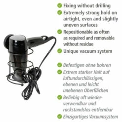 Wenko Vacuum-Loc® Haartrocknerhalter Milazzo Schwarz 17 Wenko Vacuum-Loc® Haartrocknerhalter Milazzo Schwarz -Günstiges Wenko Geschäft unnamed file 12170