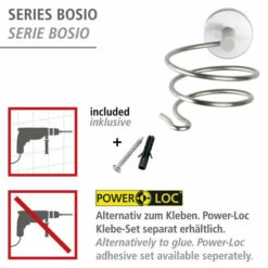 Wenko Haartrocknerhalter Bosio Matt Edelstahl -Günstiges Wenko Geschäft unnamed file 12183