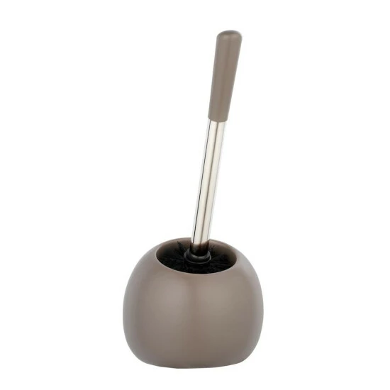 Wenko WC-Garnitur Polaris Taupe Matt & Reinigungsschwamm, 2er Set 5 Wenko WC-Garnitur Polaris Taupe Matt & Reinigungsschwamm, 2er Set – Bild 3