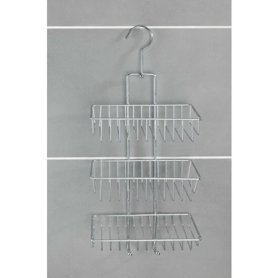 Wenko Exclusiv Duschcaddy Nivala 3 Ablagen & Reinigungsschwamm, 2er Set 9 Wenko Exclusiv Duschcaddy Nivala 3 Ablagen & Reinigungsschwamm, 2er Set – Bild 7