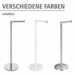 Wenko Stand Toilettenpapierhalter 2 In 1 Glänzend Edelstahl -Günstiges Wenko Geschäft unnamed file 1222