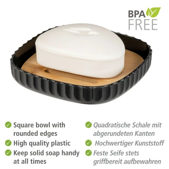 Wenko Seifenablage Rotello Schwarz 10 Wenko Seifenablage Rotello Schwarz – Bild 8