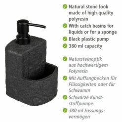 Wenko Spülmittelspender Festival Stone Schwarz -Günstiges Wenko Geschäft unnamed file 12237