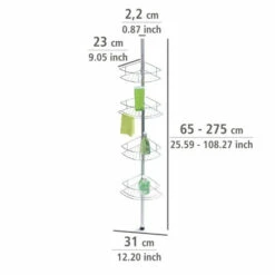 Wenko Teleskop-Eckregal Dolcedo Edelstahl -Günstiges Wenko Geschäft unnamed file 12285