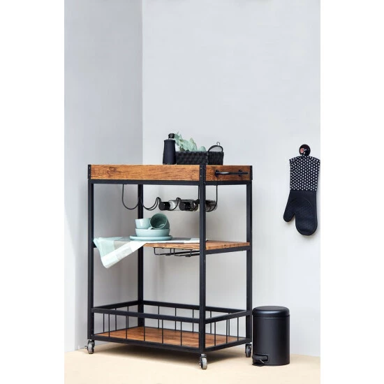 Wenko Küchenwagen Rustico 4 Wenko Küchenwagen Rustico – Bild 2