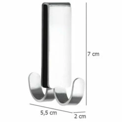 Wenko Doppel-Duschhaken Vieste Edelstahl Matt -Günstiges Wenko Geschäft unnamed file 12451