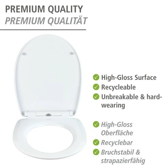 Wenko WC-Sitz Polar Mit Hochglanz-Oberfläche 5 Wenko WC-Sitz Polar Mit Hochglanz-Oberfläche – Bild 3