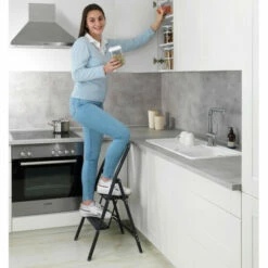 Wenko Alu-Klapptrittleiter Compact 2-stufig Schwarz 27 Wenko Alu-Klapptrittleiter Compact 2-stufig Schwarz -Günstiges Wenko Geschäft unnamed file 12565