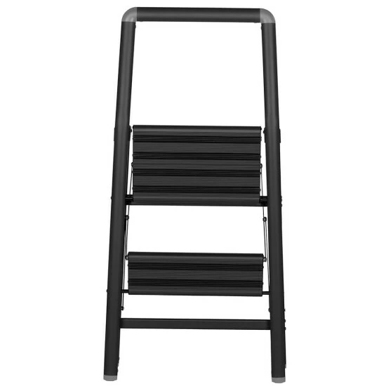 Wenko Alu-Klapptrittleiter Compact 2-stufig Schwarz 16 Wenko Alu-Klapptrittleiter Compact 2-stufig Schwarz – Bild 14