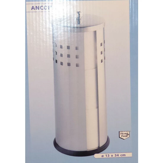 Wenko Toilettenpapier-Ersatzrollenhalter Ancona Matt Edelstahl 4 Wenko Toilettenpapier-Ersatzrollenhalter Ancona Matt Edelstahl – Bild 2