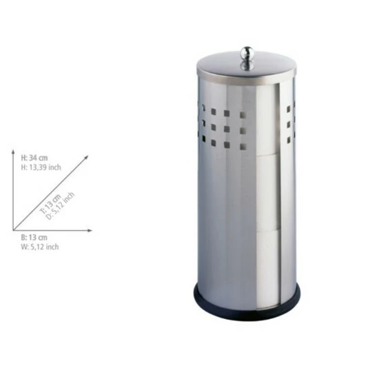 Wenko Toilettenpapier-Ersatzrollenhalter Ancona Matt Edelstahl 6 Wenko Toilettenpapier-Ersatzrollenhalter Ancona Matt Edelstahl – Bild 4