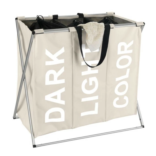 Wenko Wäschesammler Trio Beige 8 Wenko Wäschesammler Trio Beige – Bild 6