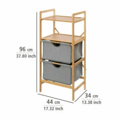 Wenko Regal Bahari Aus Bambus Mit 2 Schubladen -Günstiges Wenko Geschäft unnamed file 12758