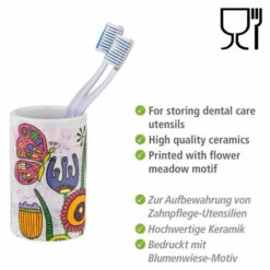 Wenko Zahnputzbecher Rollin'Art Full Bloom -Günstiges Wenko Geschäft unnamed file 12862