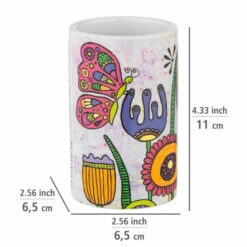 Wenko Zahnputzbecher Rollin'Art Full Bloom -Günstiges Wenko Geschäft unnamed file 12863