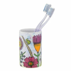 Wenko Zahnputzbecher Rollin'Art Full Bloom -Günstiges Wenko Geschäft unnamed file 12866