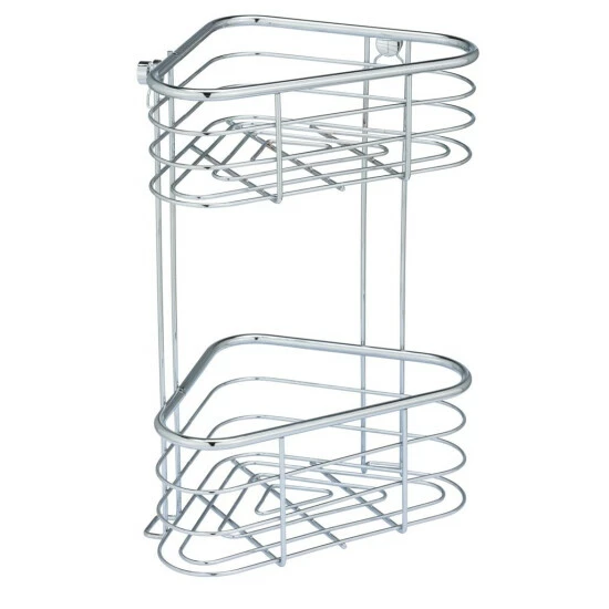 Wenko Edelstahl Eckregal Trestina 2 Etagen 12 Wenko Edelstahl Eckregal Trestina 2 Etagen – Bild 10