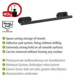 Wenko Turbo-Loc® Edelstahl Badetuchstange Orea Black Matt 17 Wenko Turbo-Loc® Edelstahl Badetuchstange Orea Black Matt -Günstiges Wenko Geschäft unnamed file 13132