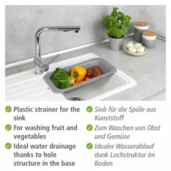 Wenko Spülbecken-Sieb Sivo Hellgrau 19 Wenko Spülbecken-Sieb Sivo Hellgrau -Günstiges Wenko Geschäft unnamed file 13161