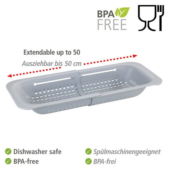 Wenko Spülbecken-Sieb Sivo Hellgrau 11 Wenko Spülbecken-Sieb Sivo Hellgrau – Bild 9