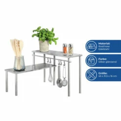 Wenko Küchen-Eckregal Mit 2 Ablagen Edelstahl -Günstiges Wenko Geschäft unnamed file 13181