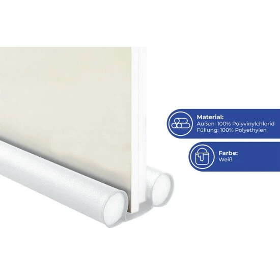 Wenko Zugluft-Stopp Weiß 2er Set 7 Wenko Zugluft-Stopp Weiß 2er Set – Bild 5