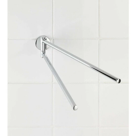 Wenko Handtuchhalter Cuba 2 Arme Glänzend 8 Wenko Handtuchhalter Cuba 2 Arme Glänzend – Bild 6