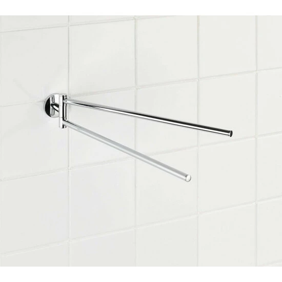 Wenko Handtuchhalter Cuba 2 Arme Glänzend 9 Wenko Handtuchhalter Cuba 2 Arme Glänzend – Bild 7