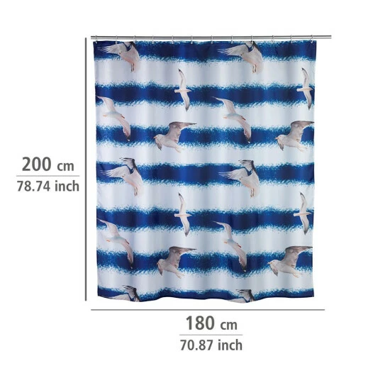 Wenko Duschvorhang Seagull 7 Wenko Duschvorhang Seagull – Bild 5