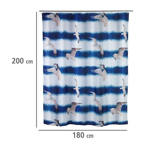 Wenko Duschvorhang Seagull 8 Wenko Duschvorhang Seagull – Bild 6