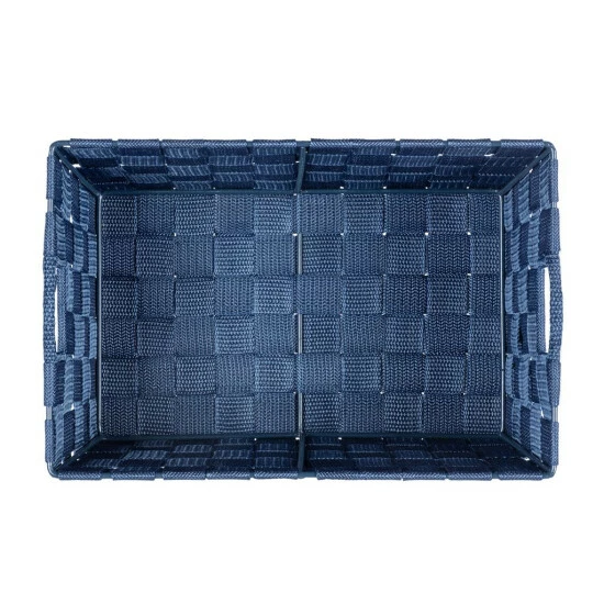 Wenko Aufbewahrungskorb Adria S Dunkelblau 2er Set 5 Wenko Aufbewahrungskorb Adria S Dunkelblau 2er Set – Bild 3