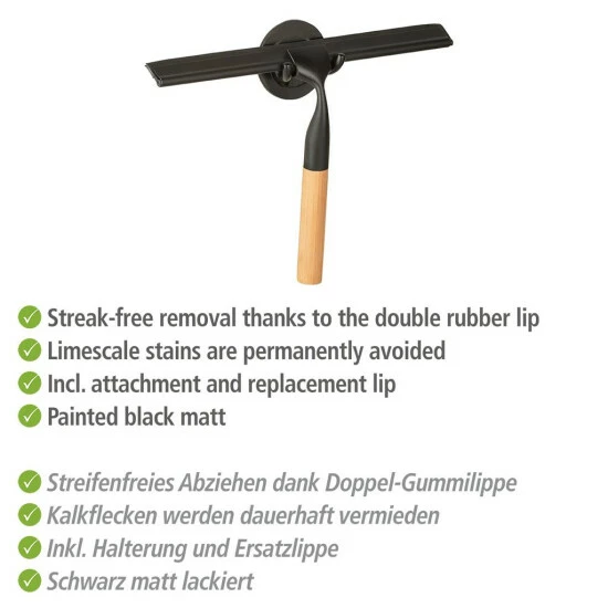 Wenko Turbo-Loc® Badezimmerwischer Bambusa Aus Bambus Und Edelstahl 7 Wenko Turbo-Loc® Badezimmerwischer Bambusa Aus Bambus Und Edelstahl – Bild 5