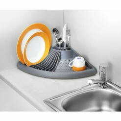 WENKO Eck-Geschirrabtropfer, Ca. 35 X 35 X 9 Cm