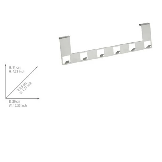 Wenko Türgarderobe Anzio Edelstahl 3 Wenko Türgarderobe Anzio Edelstahl