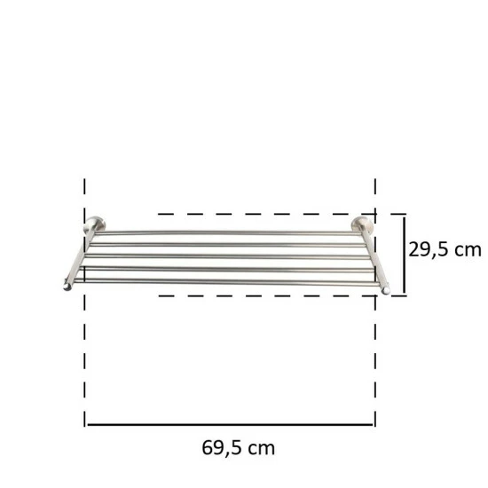 Wenko Wandregal Faella Edelstahl 10 Wenko Wandregal Faella Edelstahl – Bild 8