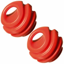 Wenko 2er Set Hundeball Orange | Hunde Ball Spielball | Hundespielzeug Gummiball