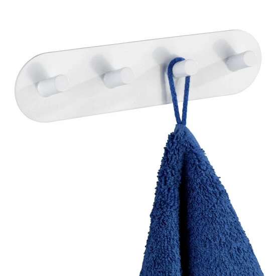 Wenko Hakenleiste Piceno Quadro Weiß Matt Edelstahl 8 Wenko Hakenleiste Piceno Quadro Weiß Matt Edelstahl – Bild 6