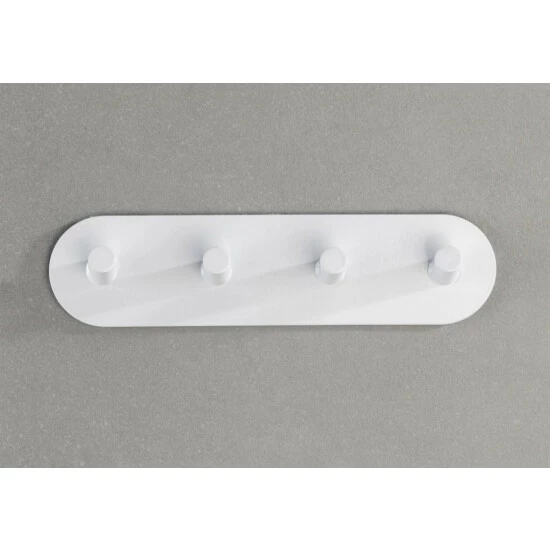 Wenko Hakenleiste Piceno Quadro Weiß Matt Edelstahl 9 Wenko Hakenleiste Piceno Quadro Weiß Matt Edelstahl – Bild 7