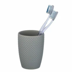 Wenko Zahnputzbecher Punto Grau