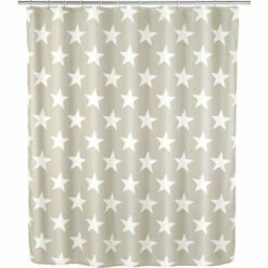 Wenko Anti-Schimmel Duschvorhang Stella Taupe -Günstiges Wenko Geschäft unnamed file 13959