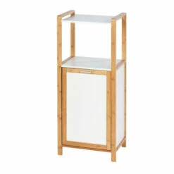 Wenko Regal Finja Aus Bambus Mit Wäschebox