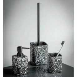 Wenko WC-Garnitur Terrazzo Schwarz -Günstiges Wenko Geschäft unnamed file 14054