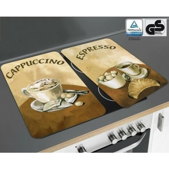 Wenko Herdabdeckplatte Universal Kaffee 2er Set 15 Wenko Herdabdeckplatte Universal Kaffee 2er Set – Bild 13