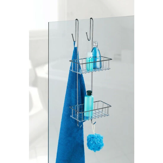 Wenko Duschcaddy Aldo 2 Etagen Edelstahl 6 Wenko Duschcaddy Aldo 2 Etagen Edelstahl – Bild 4