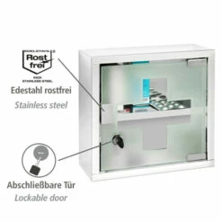 Wenko Medikamentenschrank Edelstahl 25 X 25 Cm -Günstiges Wenko Geschäft unnamed file 14275