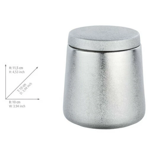 Wenko Universaldose Glimma Silber Keramik 4 Wenko Universaldose Glimma Silber Keramik – Bild 2