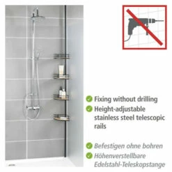 Wenko Teleskop-Eckregal Dolcedo Aus Bambus Und Edelstahl -Günstiges Wenko Geschäft unnamed file 1431