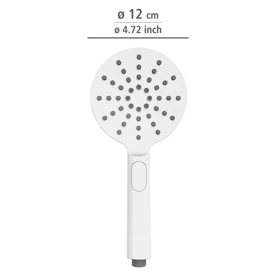 Wenko Duschkopf Design Weiß Ø 12 Cm 8 Wenko Duschkopf Design Weiß Ø 12 Cm – Bild 6